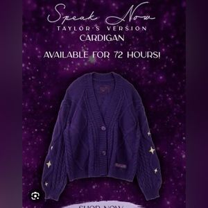 taylor swift speak now cardigan